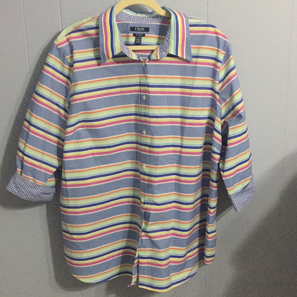Chaps no iron blouse 3x